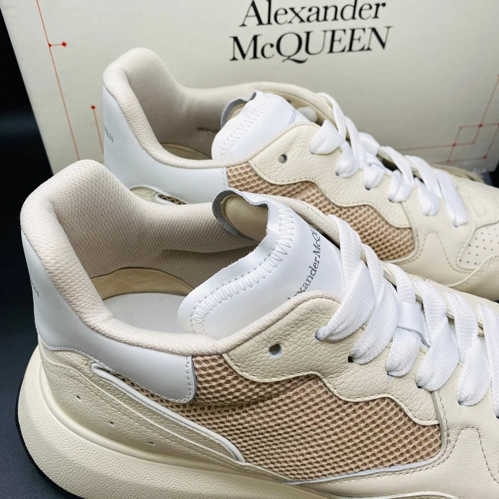Alexander McQueen Men’s Mid Court Trainer Sneakers Size 12 NWB AUTHENTIC - Picture 7 of 10